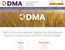 Tablet Screenshot of dmadelivers.com